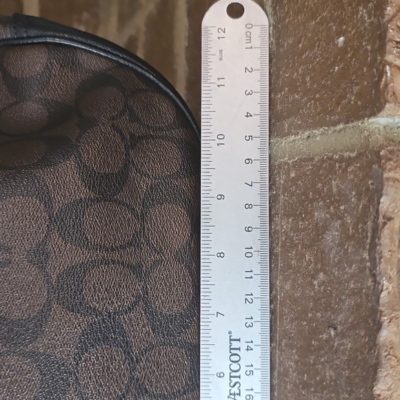 Coach Harley Hobo Bag In Signature Canvas Brown Black - Picture 9 of 11